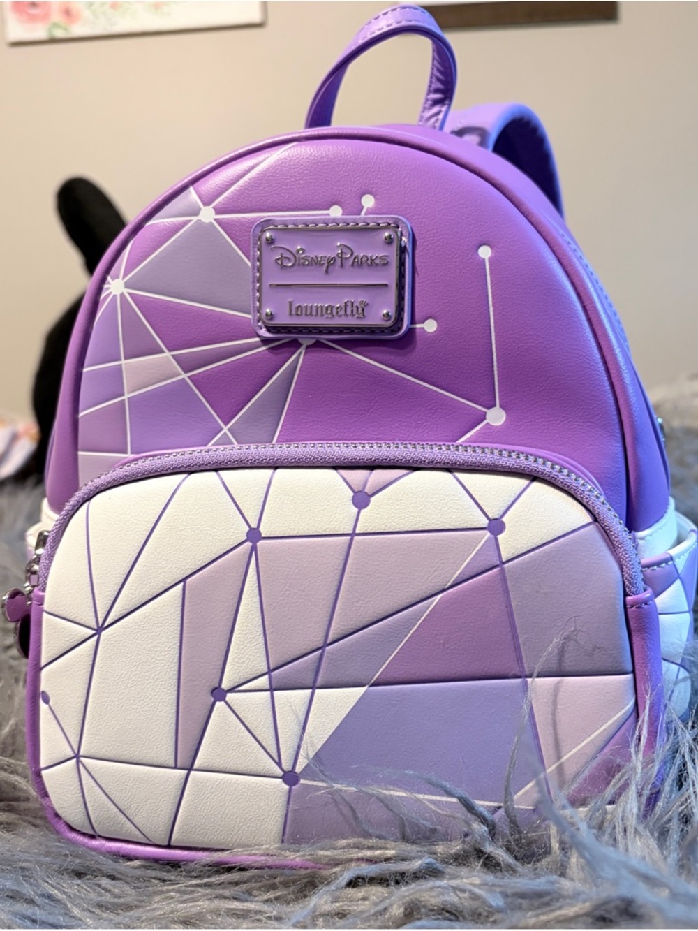 Disney parks purple wall Loungefly Mini Backpack